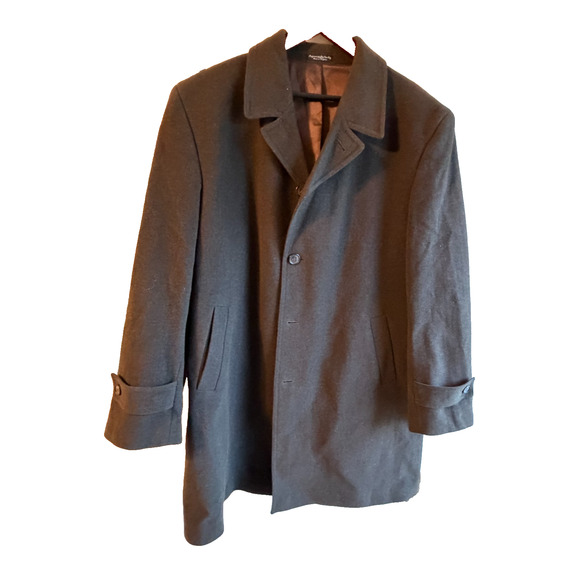 Men’s Brown classic Preppy Heritage Retro Wool/Cashmere Blend Coat Bulgaria-42R - Picture 2 of 8